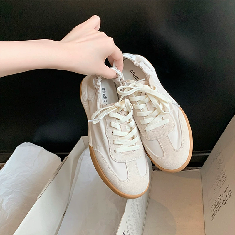 Nouvelles chaussures de sport été coréennes couleur bonbon décontractées polyvalentes bout rond respirantes chaussures allemandes femme