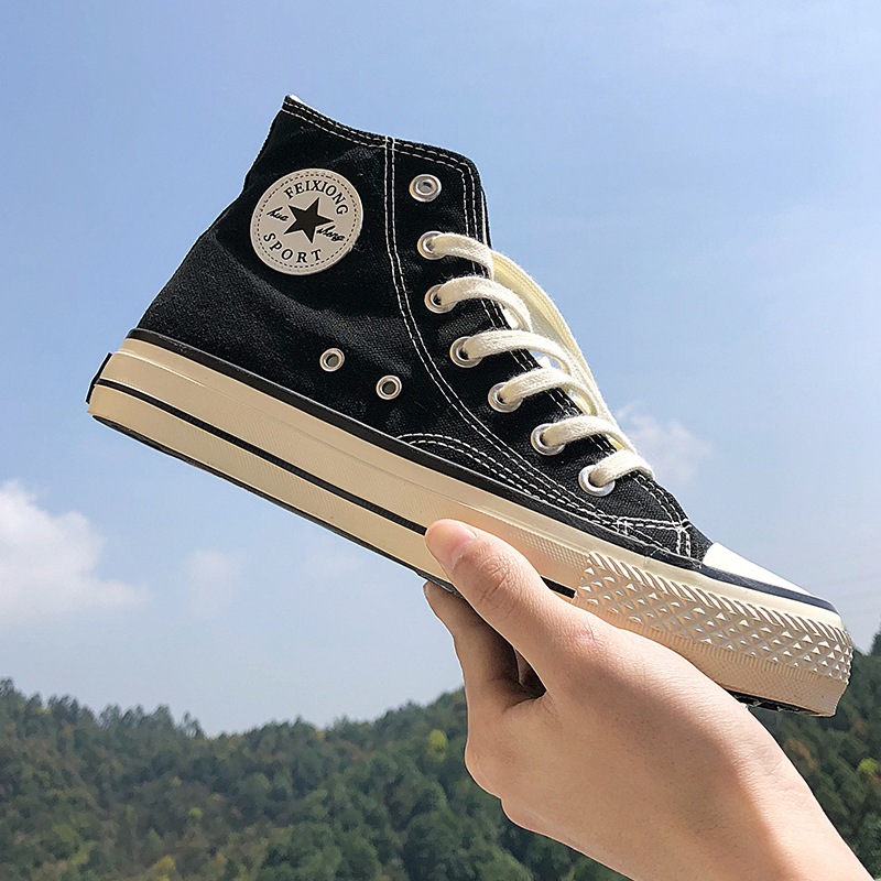 Men's High-Top Canvas Skate Shoes · YANYAN China shoe factory