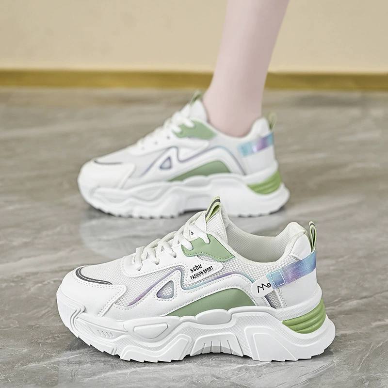 Zapatos Dad para mujer primavera 2025, zapatillas casual transpirables estilo coreano K802