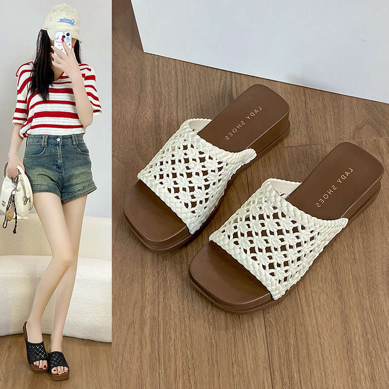 Women's Thick Sole Hollow Slide Sandals · YANYAN China shoe factory