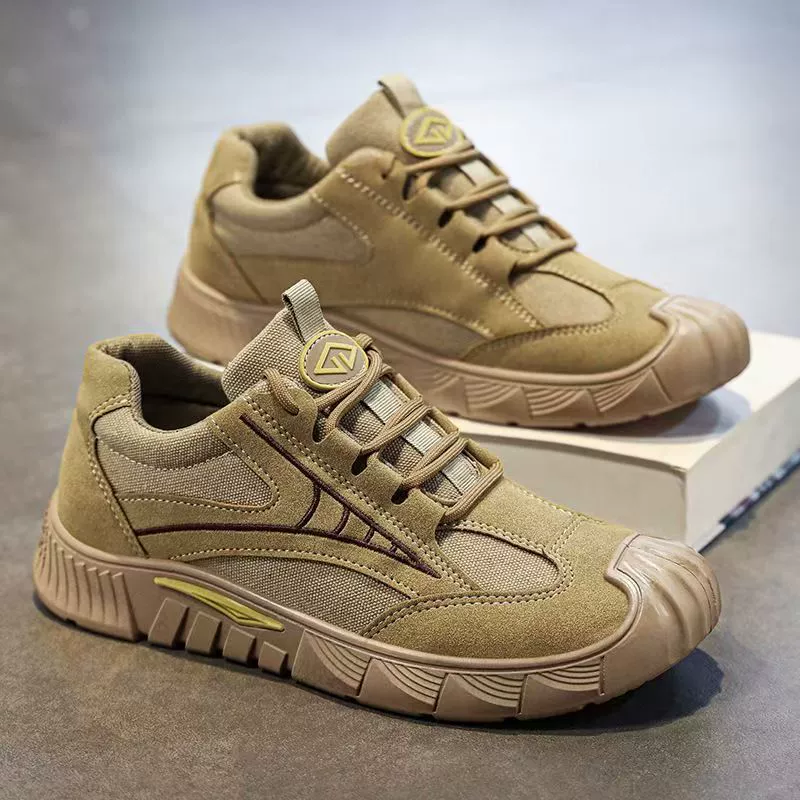 Winter Sicherheitsschuhe für Herren, Atmungsaktiv Anti-Rutsch Verschleißfest Arbeits Wander-Sneaker