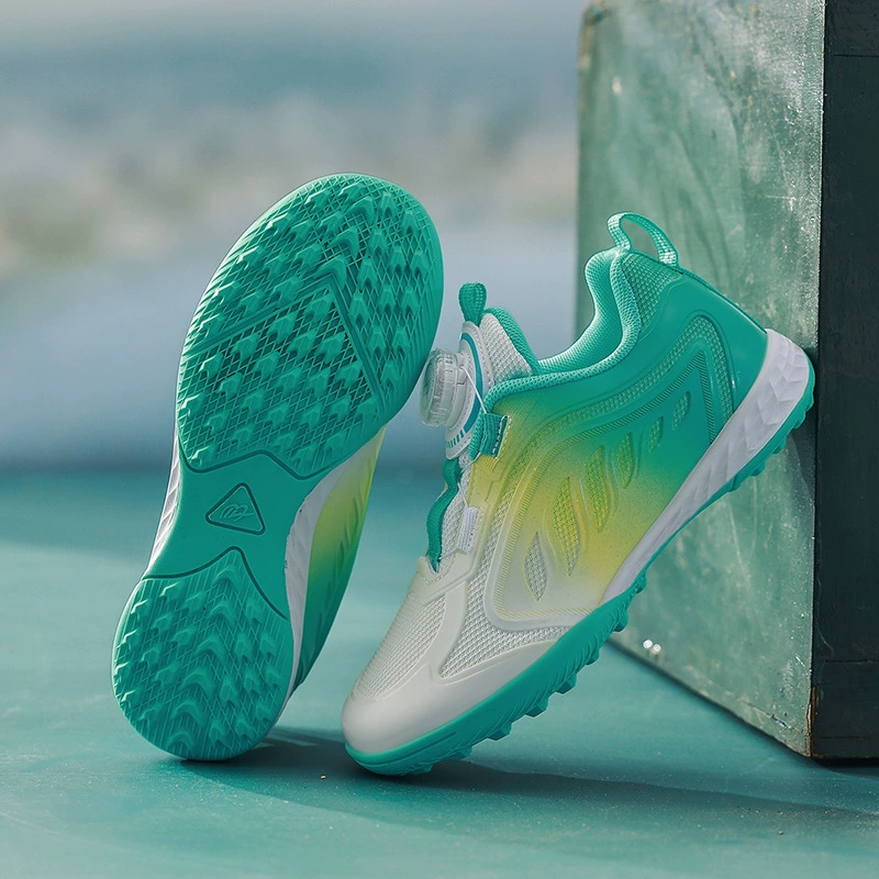 New Students Mesh Soccer Shoes TF Studs Training Kids Breathable Outdoor Sports