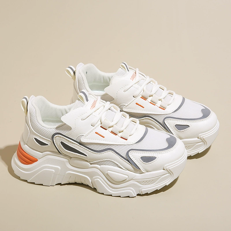 Tênis Dad Shoes Coreano Primavera 2025 para Mulher, Sneakers de Corrida Estudante K805