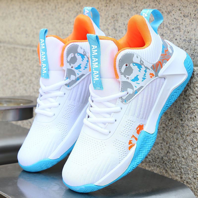 Men's Breathable Mid Top Basketball Shoes · YANYAN China shoe factory