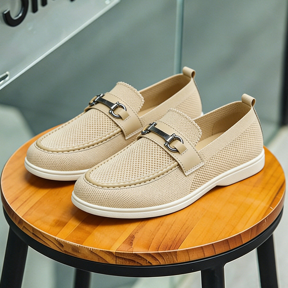 Men's Mesh Breathable Slip-On Loafers · YANYAN China shoe factory