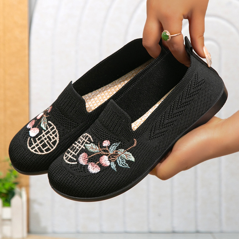 Women's Flyknit Slip-On Flat Shoes · YANYAN China shoe factory