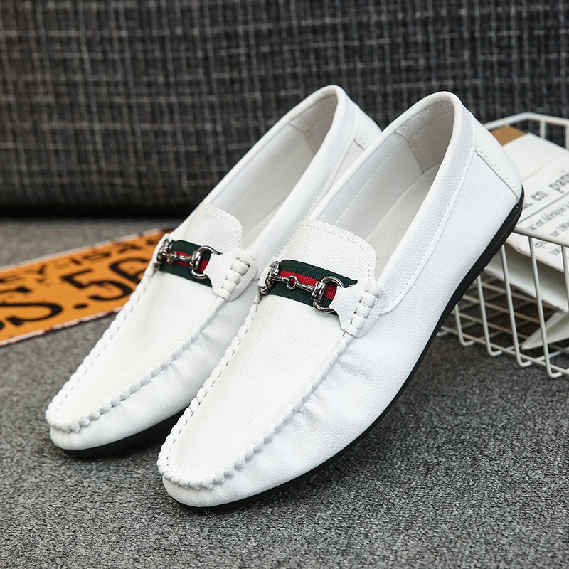Men's Leather Slip-On Loafers Casual · YANYAN China shoe factory