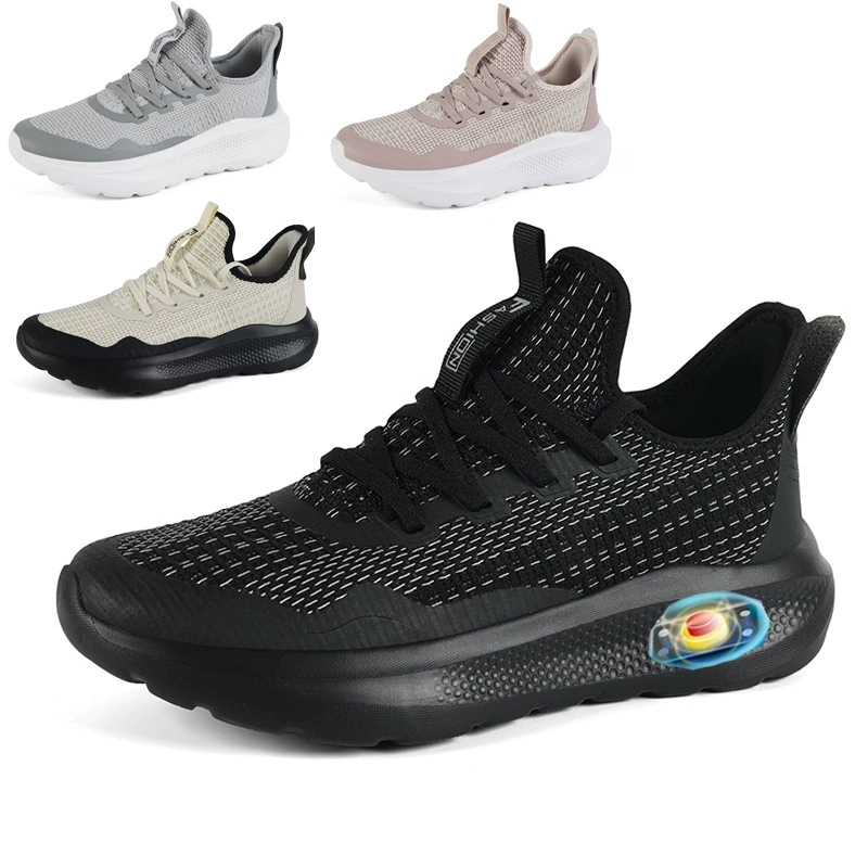 Massage-Therapie-Schuhe, rutschfeste Magnet-Vibrations-Fitness-Sneaker für Paare, Strick