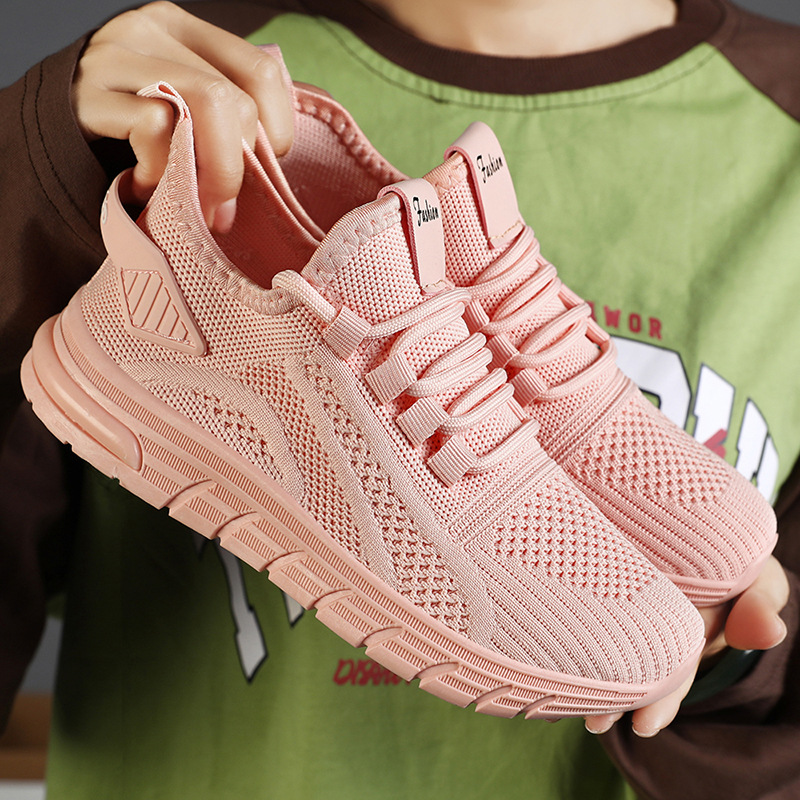 Women's Breathable Knit Sneakers · YANYAN China shoe factory