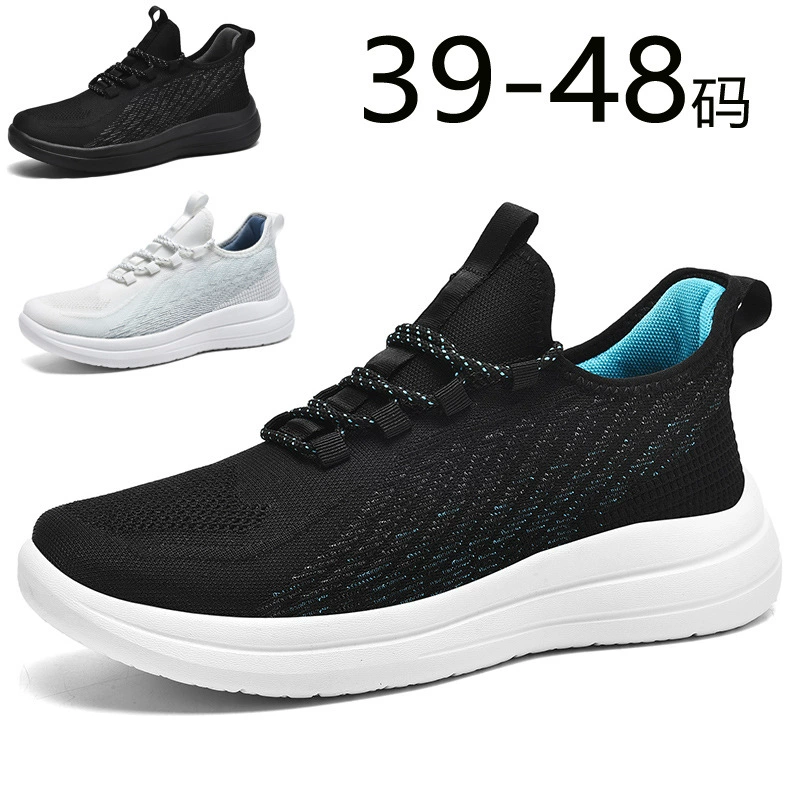 Sommer Größe 46 Herren Mesh Laufschuhe, atmungsaktiv verschleißfest weiche Sohle