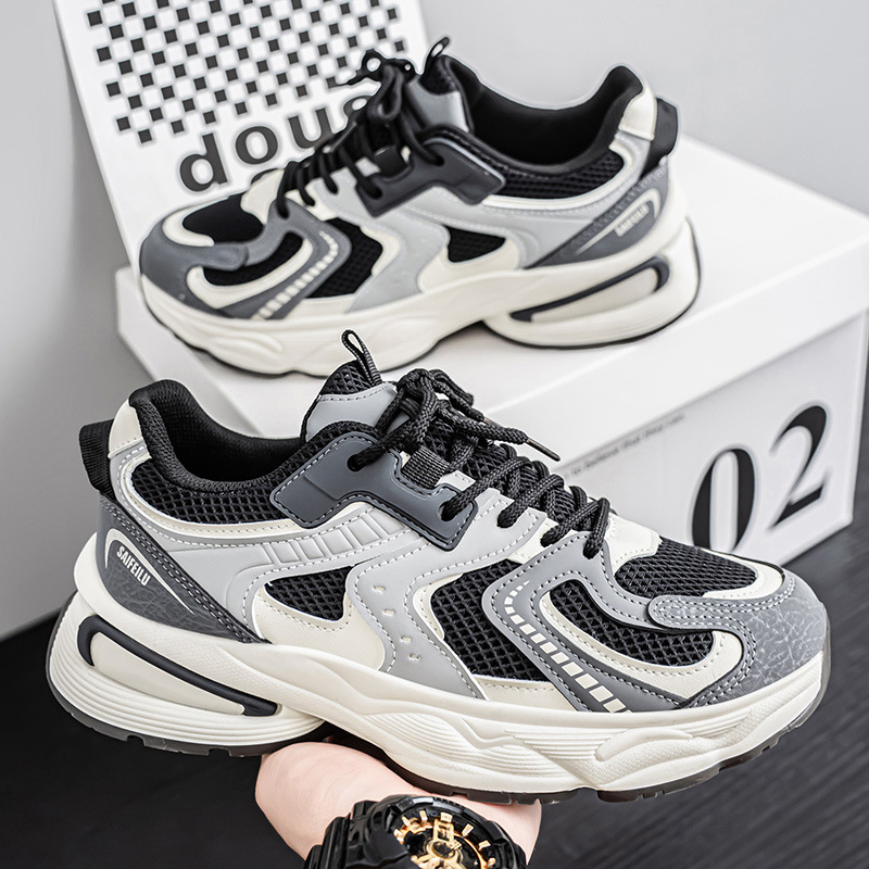 Men's Breathable Mesh Platform Dad Shoes · YANYAN China shoe factory