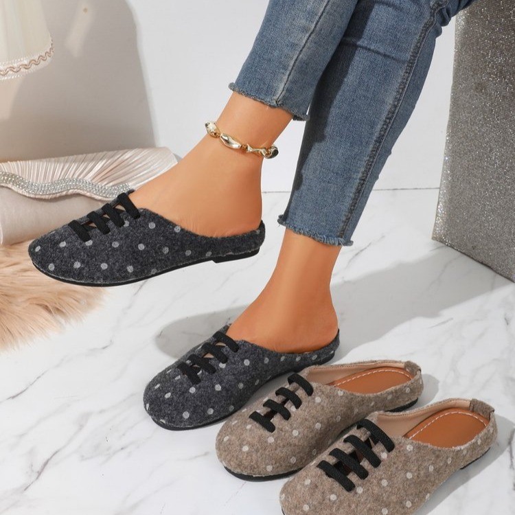 Women's Retro Slip-On Winter Flats · YANYAN China shoe factory