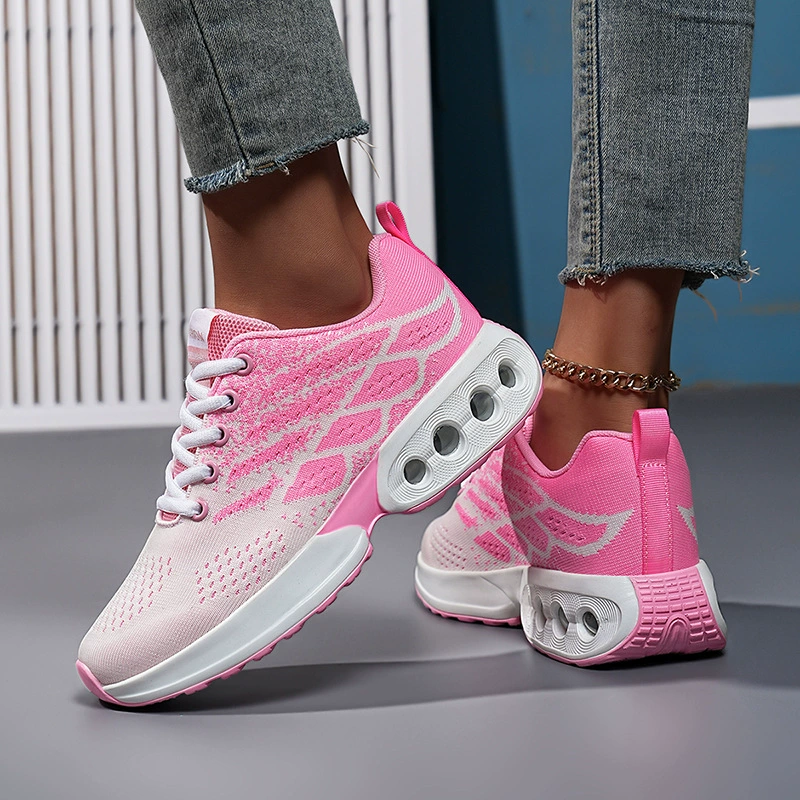 Neue Damen Größe 42 lässige Knit Mesh Laufschuhe, leicht atmungsaktiv