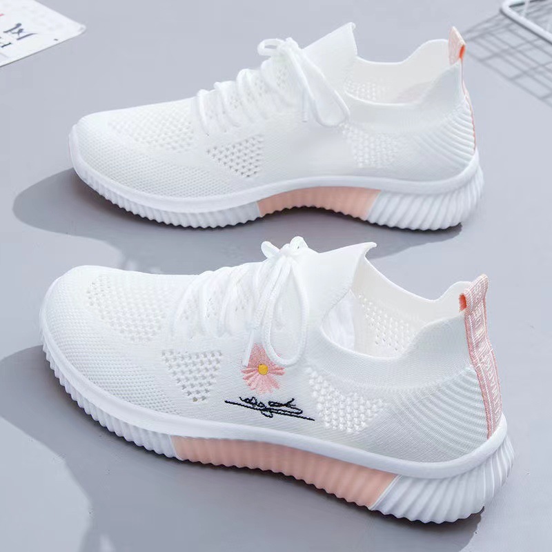 Women's Flyknit Running Sneakers Breathable Mesh · YANYAN China shoe factory