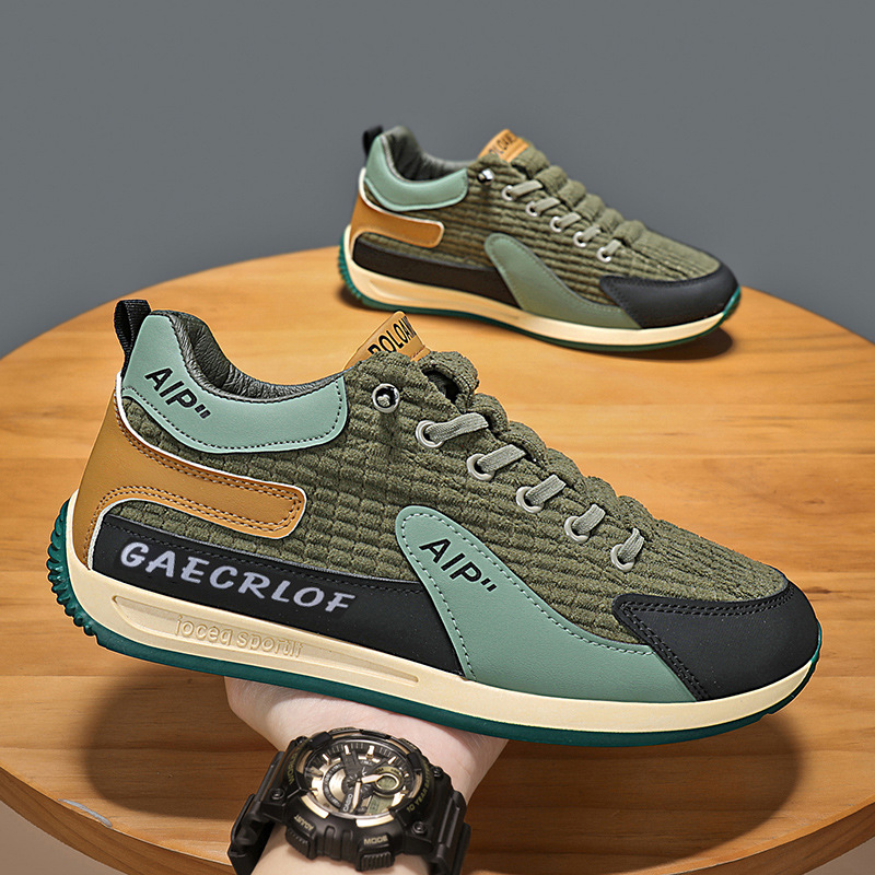 Men's Corduroy Slip-On Winter Sneakers · YANYAN China shoe factory