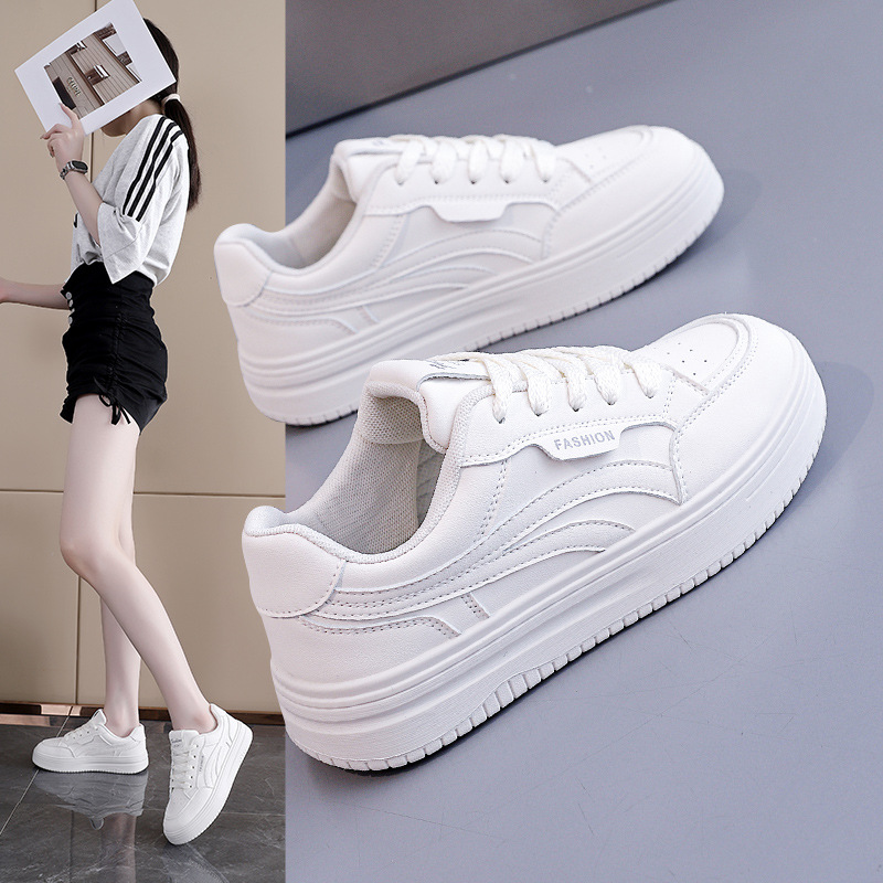 Women's Leather White Skate Shoes · YANYAN China shoe factory