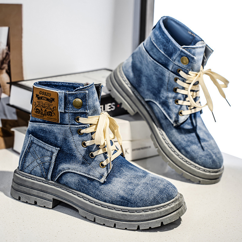 Men's Plus Size Canvas Work Boots · YANYAN China shoe factory