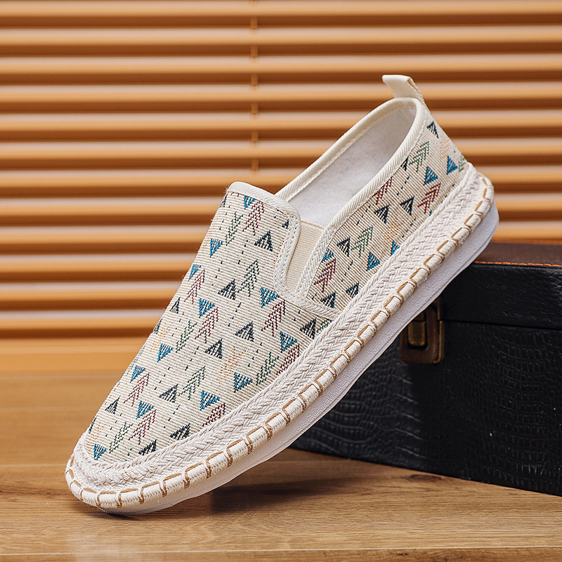 Men's Slip-On Canvas Fisherman Shoes · YANYAN China shoe factory