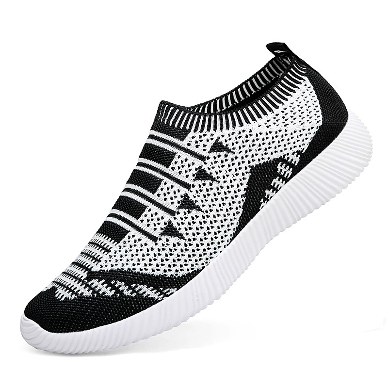 Chaussures décontractées en tricot pour femme, été, pointures 42 43, respirantes, plates, de marche
