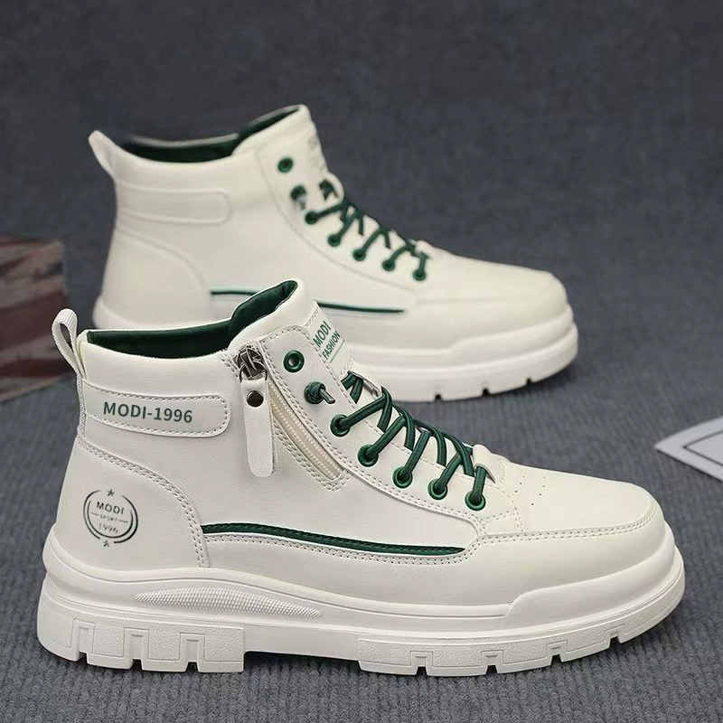 Herren 2026 Winter Neue Martin-Stiefel High-Top, Leder Dicke Plateausohle, Freizeitstiefel · MOHE China shoe factory