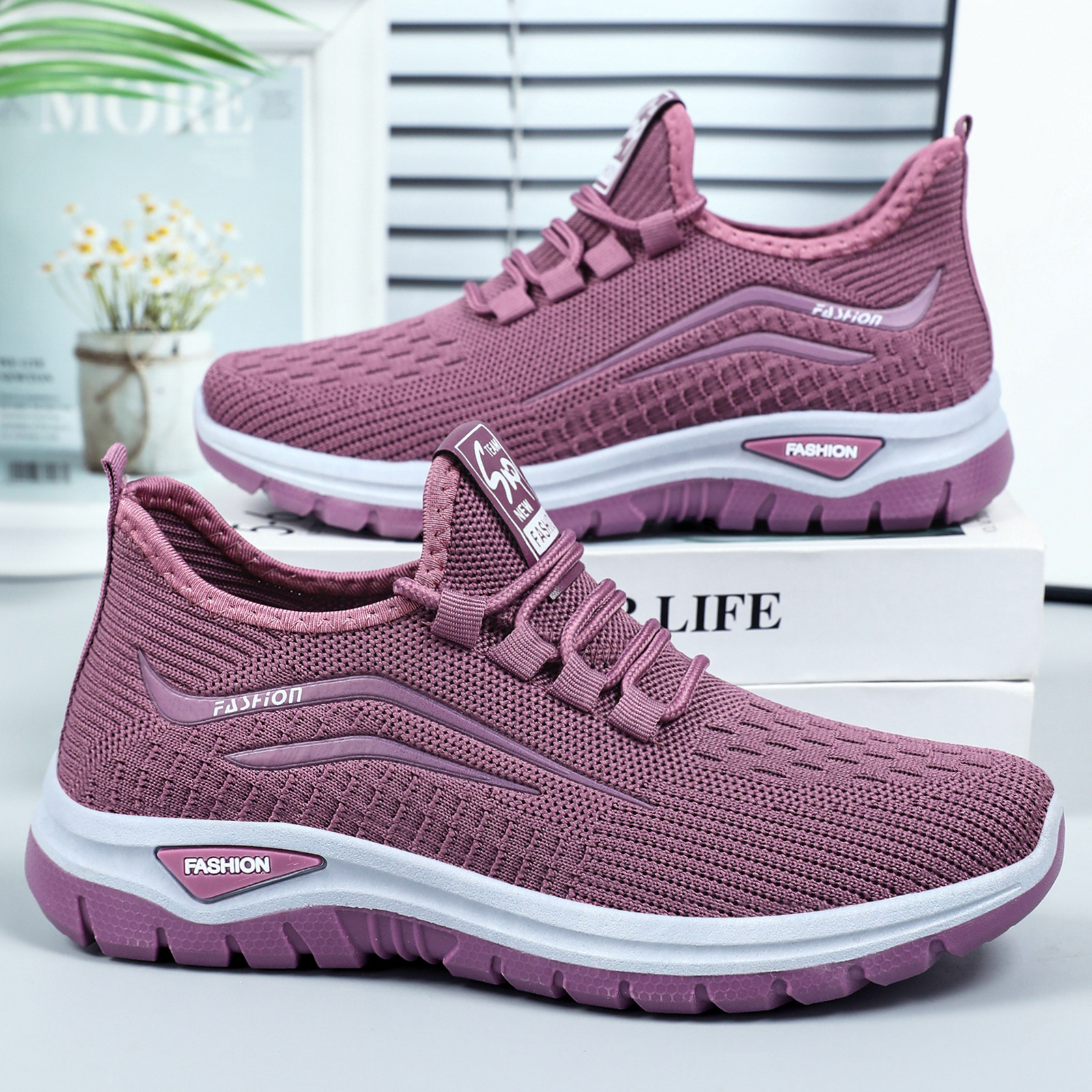 Women's Soft Sole Flyknit Sneakers · YANYAN China shoe factory
