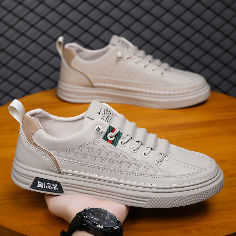 Men's Breathable White Slip-On Skate Shoes · YANYAN China shoe factory
