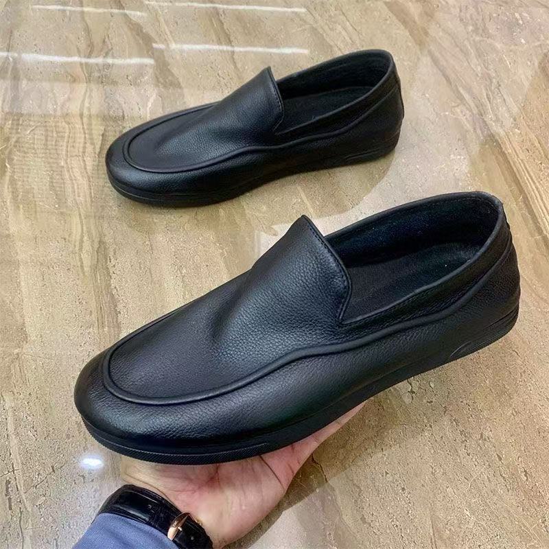 Men's Soft Leather Slip-On Loafers · YANYAN China shoe factory
