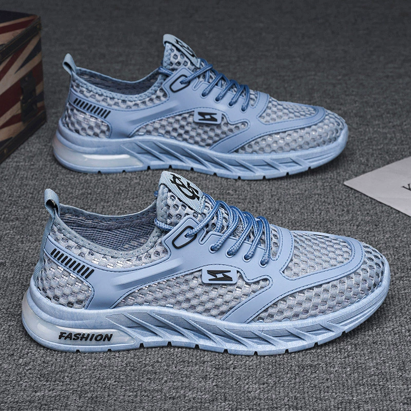 Chaussures en mesh ajourées respirantes pour homme, hiver 2026, semelle souple, running résistantes à l'usure · MOHE China shoe factory