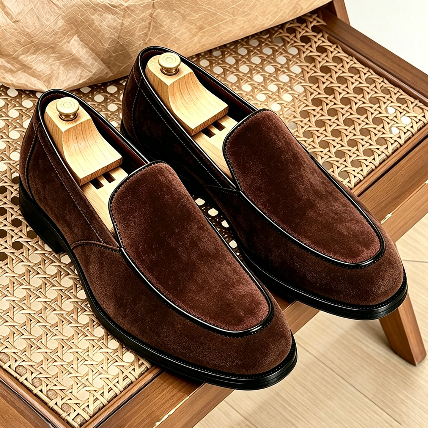 Men's Slip-On Leather Loafers · YANYAN China shoe factory