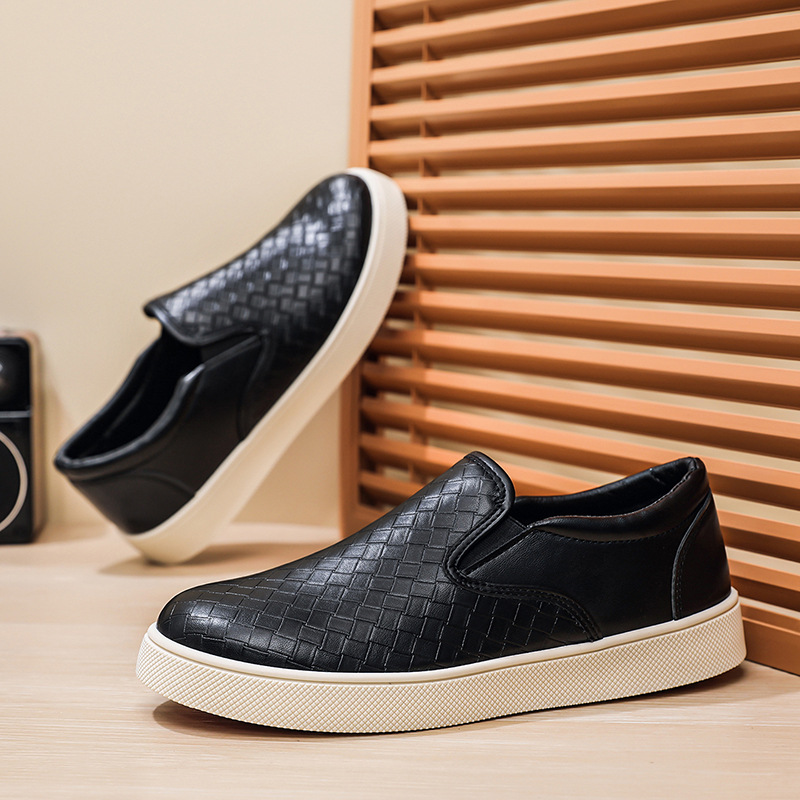 Men's Black Slip-On Skate Shoes · YANYAN China shoe factory