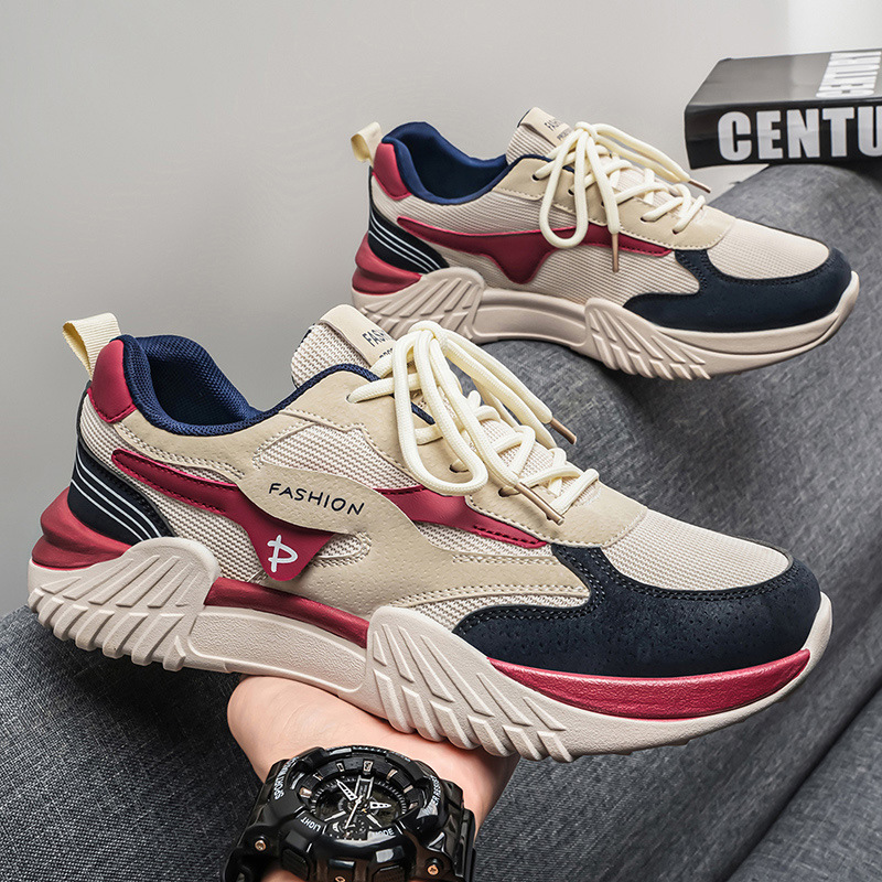 Men's Breathable Mesh Platform Sneakers · YANYAN China shoe factory