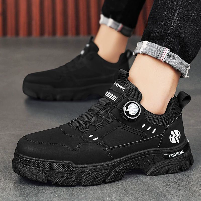 Zapatos para Hombre 2026 Primavera Nuevos Caña Baja de Entrada Hebilla Giratoria Deportivos Casuales Exterior Impermeables Trabajo