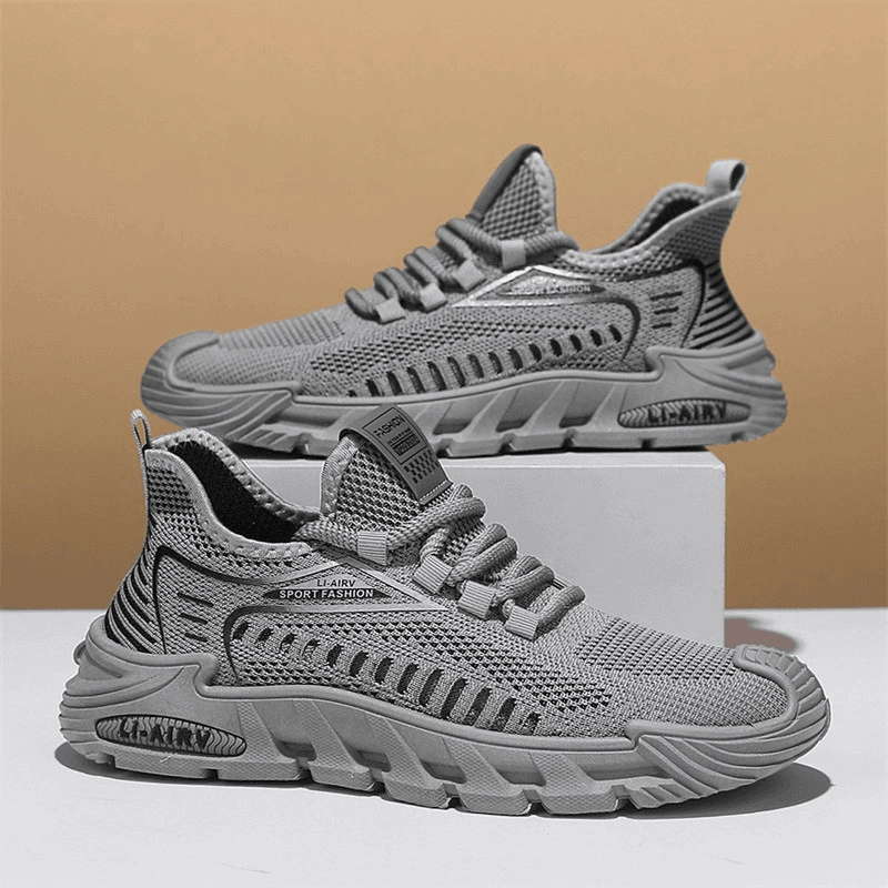 Export Sports Men's Shoes Summer 2024 New Breathable Flyknit Thin Mesh Soft Sole Yeezy Shoes