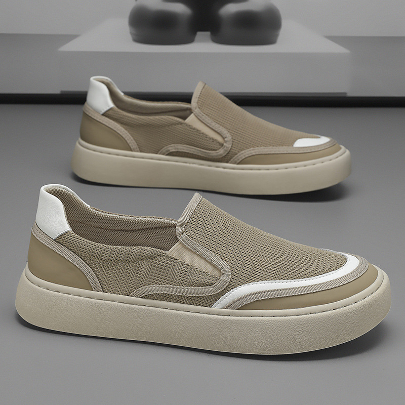 Men's Slip-On Breathable Mesh Skate Shoes · YANYAN China shoe factory