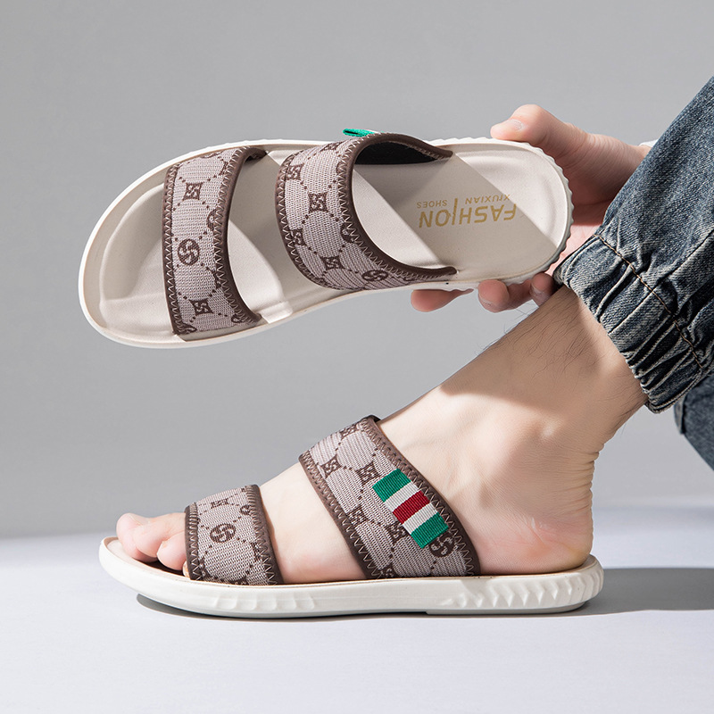 Men's Printed Casual Slides · YANYAN China shoe factory