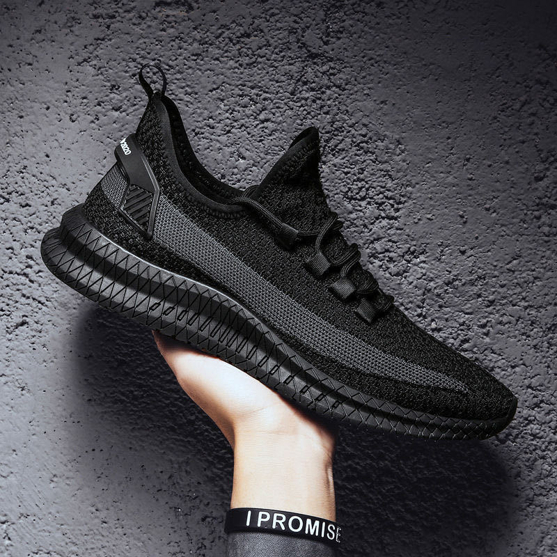 Men's Flyknit Mesh Casual Sneakers · YANYAN China shoe factory