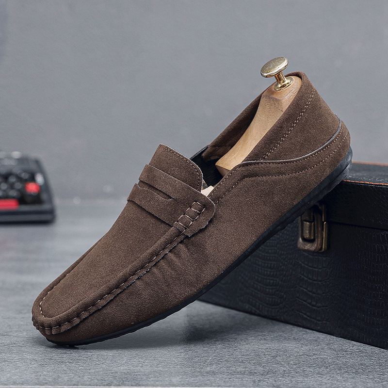 Men's Suede Slip-On Driving Loafers · YANYAN China shoe factory