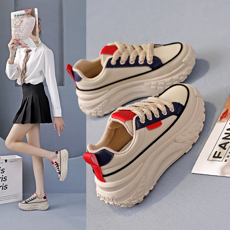 Women's Platform White Sneakers · YANYAN China shoe factory