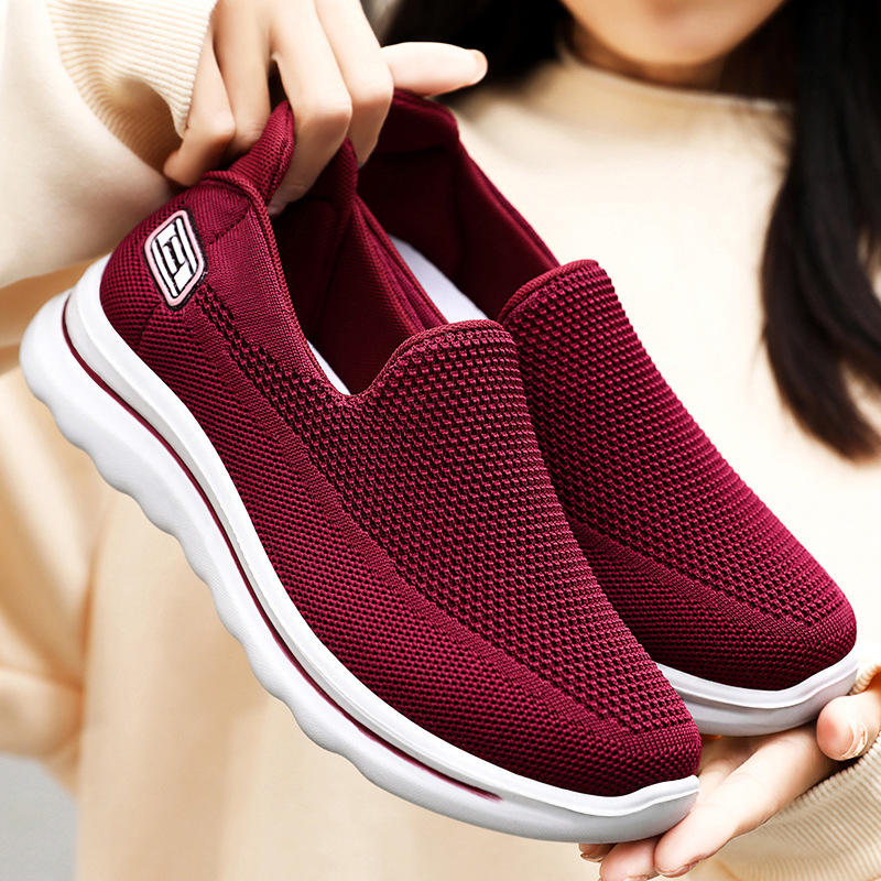 Women's Slip-On Flat Woven Casual Shoes · YANYAN China shoe factory