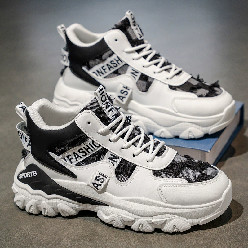 Herren Winter Outdoor langlebig dicke Sohle High Top Sportschuhe Teenager lässige Dad Shoes