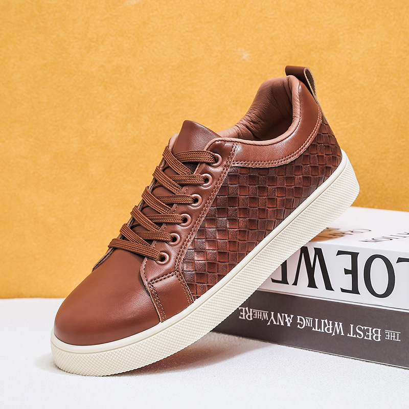 Men's Plaid Low Top Skate Shoes · YANYAN China shoe factory