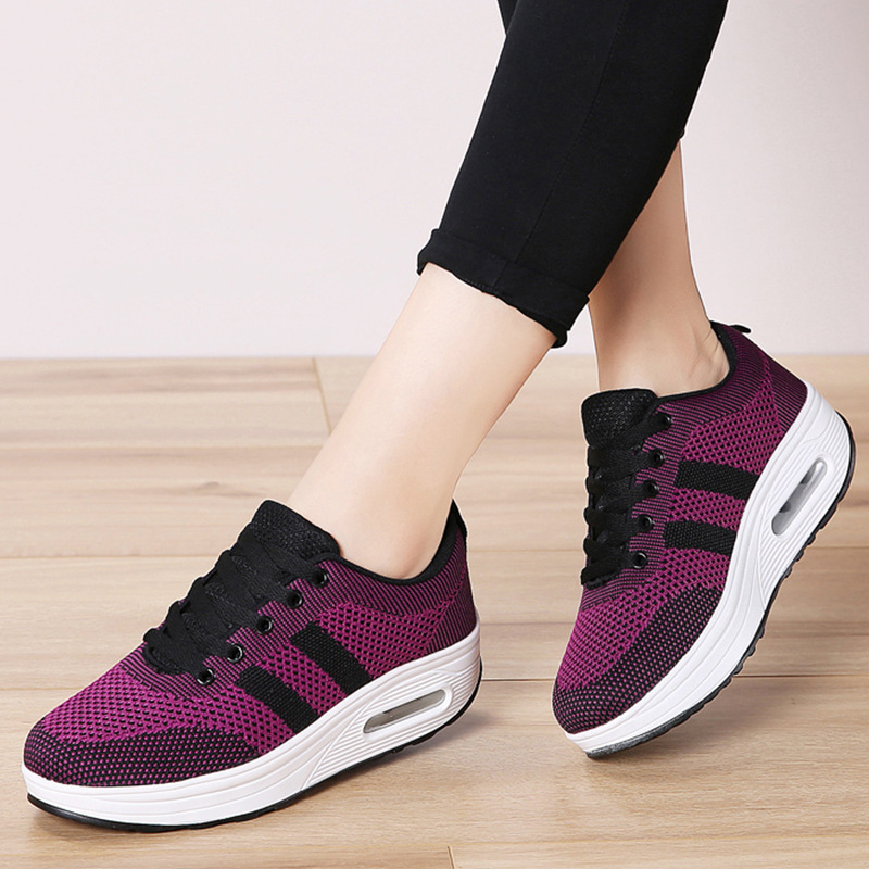 Women's Flyknit Air Cushion Casual Shoes · YANYAN China shoe factory