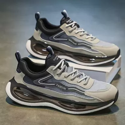 Men's Winter Casual Running Shoes for Teens, Lightweight Air Cushion, Shock-Absorbing Non-Slip Soft Sole · YANYAN China shoe factory