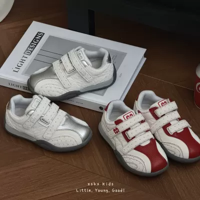 XSHX Kids Racing Shoes, Polka Dot Velcro, Soft Comfort, Anti-Slip · YANYAN China shoe factory