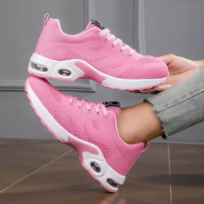 Export Women's Sports Shoes New Autumn Mesh Breathable Running Shoes Shock-Absorbing Lightweight Couple Style · YANYAN China shoe factory
