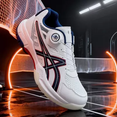 New Rotary Buckle Badminton Shoes MD Rubber Youth Tennis Shoes Breathable Competition Couple Sports Shoes · YANYAN China shoe factory