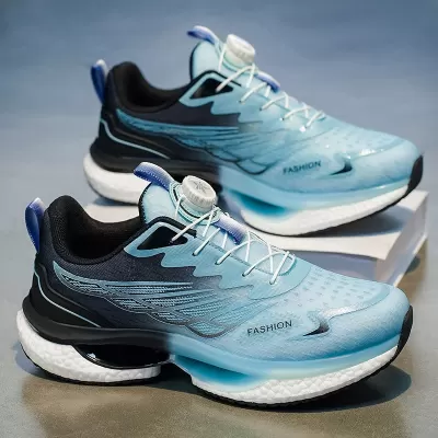 Teenager Men's 2026 Shoes Lace-Up Running Shoes, Shock-Absorbing Casual Breathable Sneakers · YANYAN China shoe factory