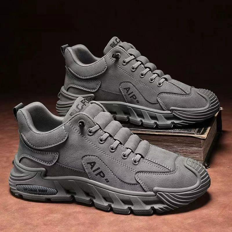 Men's Winter Work Safety Shoes, Waterproof Non-Slip Wear-Resistant, Slip-On Casual Work Shoes