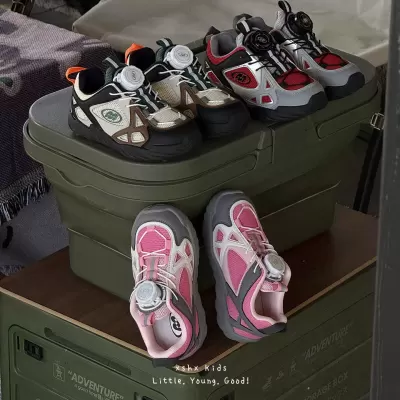 XSHX Outdoor Hiking Shoes for Kids, Twist Button, All-Terrain, Breathable · YANYAN China shoe factory