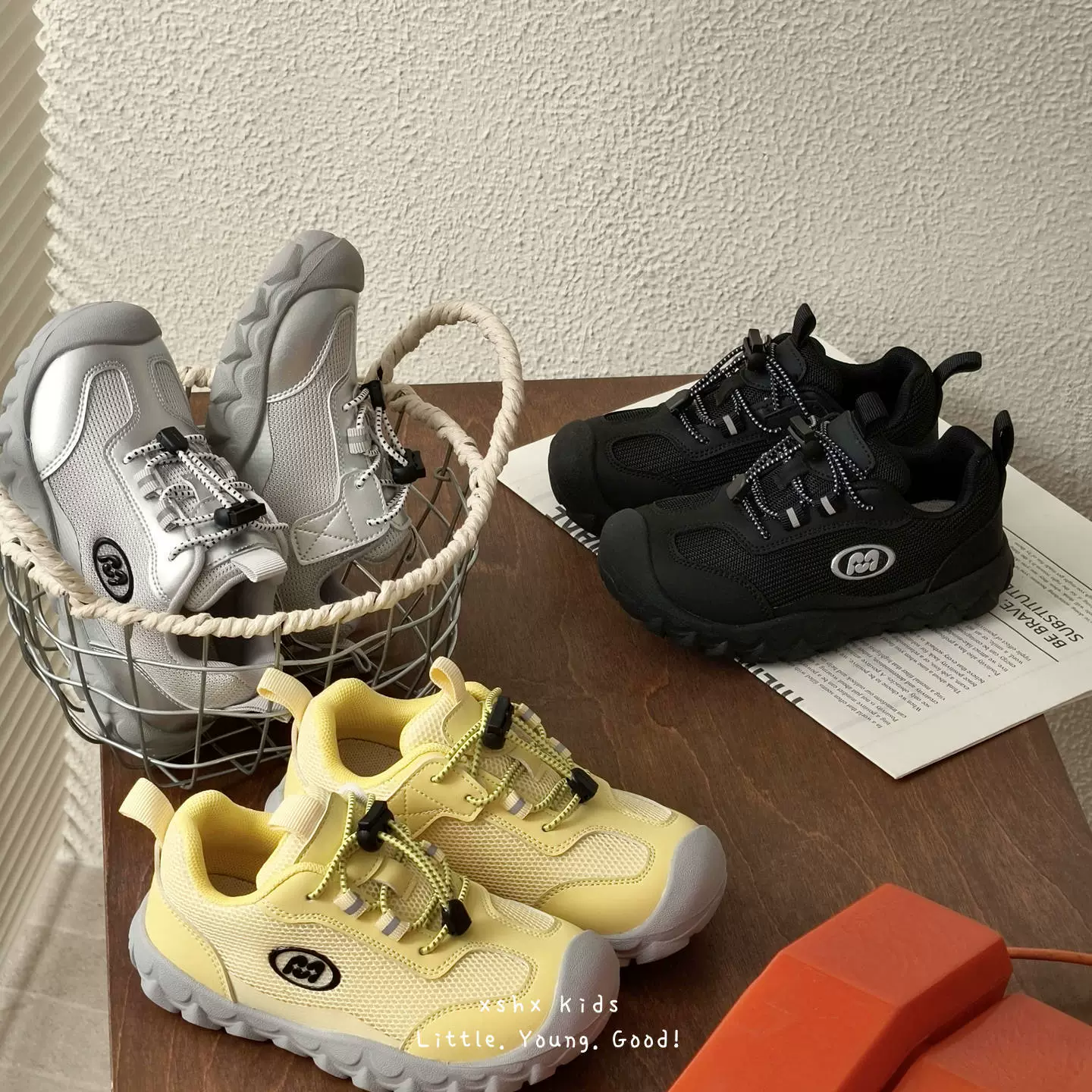 Zapatos de senderismo XSHX Mozhua para niños, malla transpirable, velcro, para niños y niñas